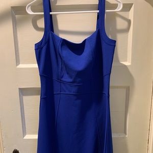 A-line royal blue Bebe dress